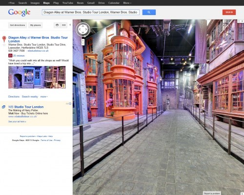 Косой переулок в ГуглМапс